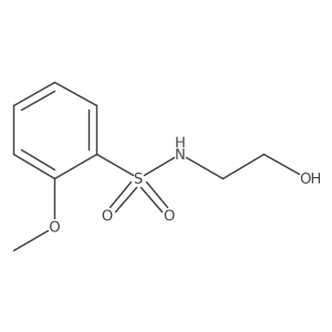 N-(2-hydroxyethyl)-2-methoxybenzenesulfonamide Structure