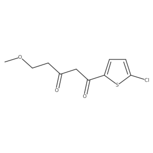 1-(5-Chlorothiophen-2-yl)-5-methoxypentane-1,3-dione结构式