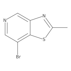 7-Bromo-2-methylthiazolo[4,5-c]pyridine结构式