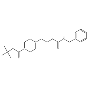 Tert-butyl 4-(2-(3-benzylureido)ethyl)piperazine-1-carboxylate Structure