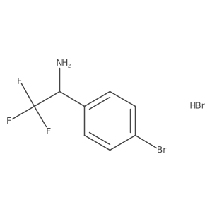 1-(4-Bromo-phenyl)-2,2,2-trifluoro-ethylamine hydrobromide结构式