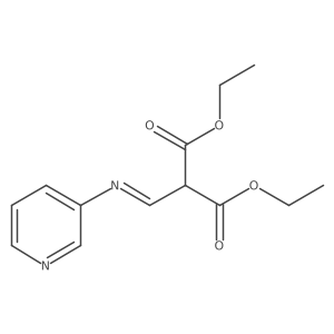 diethyl [(E)-(pyridin-3-ylimino)methyl]malonate Structure