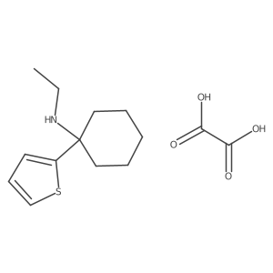 N-ethyl-1-(2-thienyl)cyclohexanamine oxalate结构式