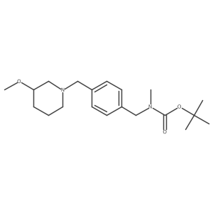 Tert-butyl {4-[(3-methoxypiperidin-1-yl)methyl]benzyl}methylcarbamate Structure
