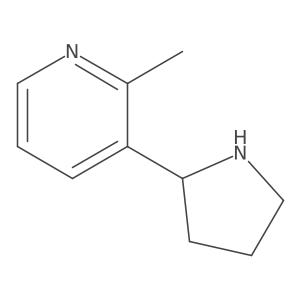 (R)-2-Methyl-3-(pyrrolidin-2-yl)pyridine Structure