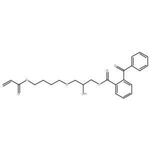 3-(4-(Acryloyloxy)butoxy)-2-hydroxypropyl 2-benzoylbenzoate Structure