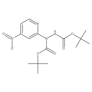 Di-tert-butyl 1-(4-nitropyridin-2-yl)hydrazine-1,2-dicarboxylate结构式