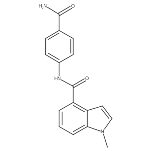 N-(4-carbamoylphenyl)-1-methyl-1H-indole-4-carboxamide Structure
