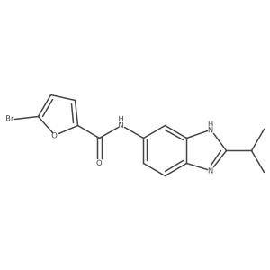 5-bromo-N-[2-(propan-2-yl)-1H-benzimidazol-5-yl]furan-2-carboxamide结构式