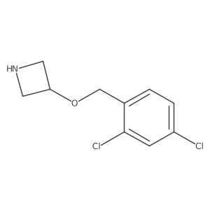 3-[(2,4-Dichlorobenzyl)oxy]azetidine结构式