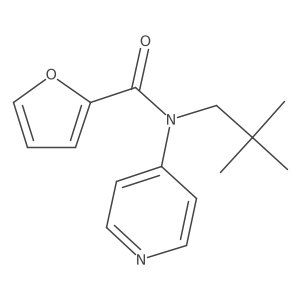 N-neopentyl-N-(pyridin-4-yl)furan-2-carboxamide结构式