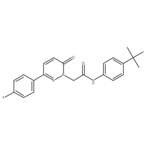 N-(4-tert-butylphenyl)-2-[3-(4-fluorophenyl)-6-oxopyridazin-1(6H)-yl]acetamide结构式