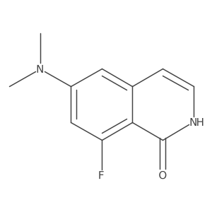 6-Dimethylamino-8-fluoro-2h-isoquinolin-1-one结构式
