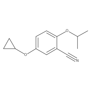 5-Cyclopropoxy-2-isopropoxybenzonitrile结构式