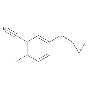 3-Cyclopropoxy-6-methylcyclohexa-2,4-dienecarbonitrile结构式