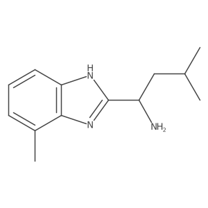 1h-Benzimidazole-2-methanamine,7-methyl-a-(2-methylpropyl)-结构式