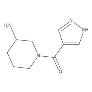 1-(1H-pyrazole-4-carbonyl)piperidin-3-amine Structure
