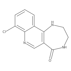 8-chloro-1H,2H,3H,4H,5H-[1,4]diazepino[6,5-c]quinolin-5-one Structure