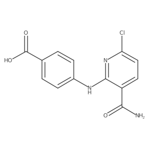 4-(3-Carbamoyl-6-chloropyridin-2-ylamino)benzoic acid Structure