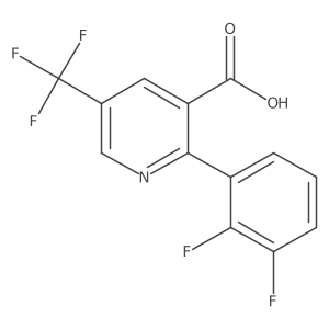 2-(2,3-Difluorophenyl)-5-(trifluoromethyl)nicotinic acid Structure