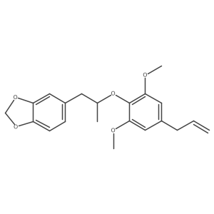 1,3-Benzodioxole, 5-[2-[2,6-dimethoxy-4-(2-propenyl)phenoxy]propyl]-, (R)- Structure