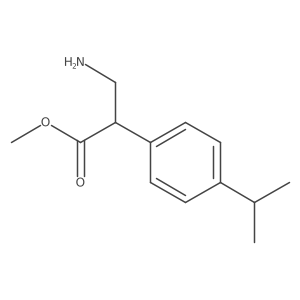 Methyl 3-amino-2-[4-(propan-2-yl)phenyl]propanoate Structure