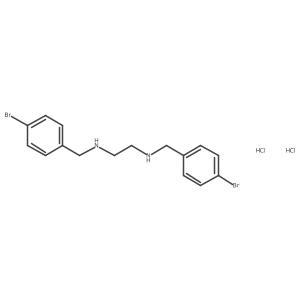 N1,N2-Bis(4-bromobenzyl)ethane-1,2-diamine dihydrochloride Structure