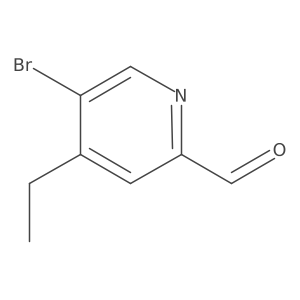 5-Bromo-4-ethylpicolinaldehyde结构式