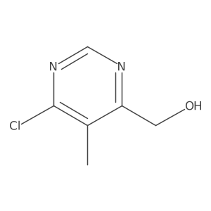 (6-Chloro-5-methyl-4-pyrimidinyl)methanol结构式