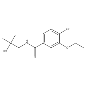 4-bromo-3-ethoxy-N-(2-hydroxy-2-methylpropyl)benzamide Structure