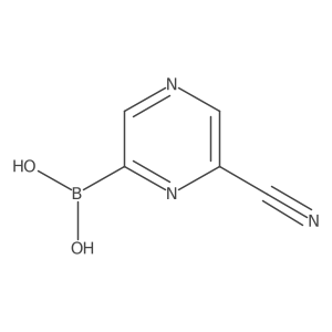 6-Cyanopyrazine-2-boronic acid Structure