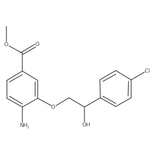 Methyl 4-amino-3-(2-(4-chlorophenyl)-2-hydroxyethoxy)benzoate结构式