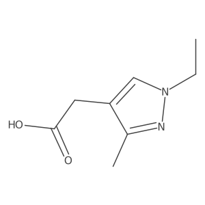 2-(1-ethyl-3-methyl-1H-pyrazol-4-yl)acetic acid Structure