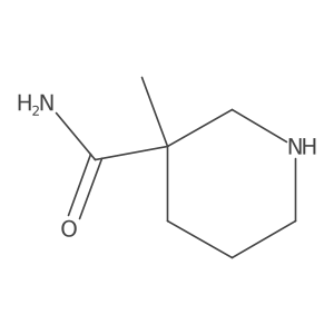 3-Methyl-3-piperidinecarboxamide结构式
