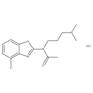 N-(4-chlorobenzo[d]thiazol-2-yl)-N-(3-(dimethylamino)propyl)acetamide hydrochloride Structure