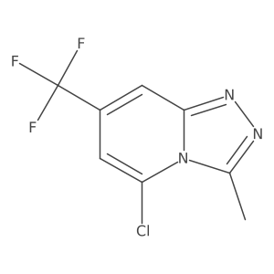 5-Chloro-3-methyl-7-(trifluoromethyl)-[1,2,4]triazolo[4,3-a]pyridine Structure