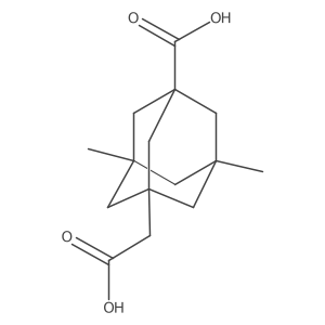 3-(Carboxymethyl)-5,7-dimethyladamantane-1-carboxylic acid结构式