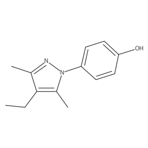 4-(4-ethyl-3,5-dimethyl-1H-pyrazol-1-yl)phenol Structure