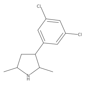3-(3,5-Dichlorophenyl)-2,5-dimethylpyrrolidine Structure