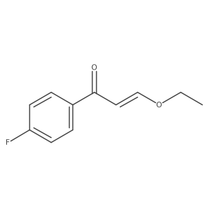 3-Ethoxy-1-(4-fluorophenyl)prop-2-en-1-one结构式