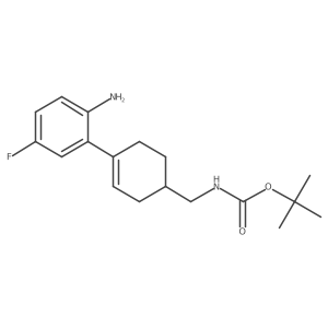 Tert-butyl (4-(2-amino-5-fluorophenyl)cyclohex-3-enyl)methylcarbamate Structure