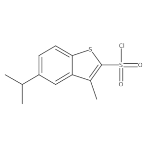 5-Isopropyl-3-methylbenzo[b]thiophene-2-sulfonyl chloride结构式