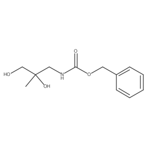 benzyl N-(2,3-dihydroxy-2-methylpropyl)carbamate结构式