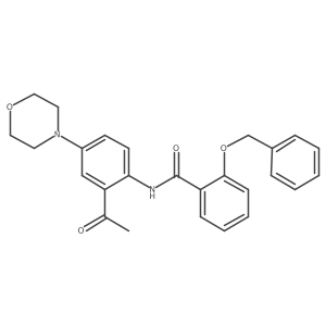 N-(2-Acetyl-4-morpholinophenyl)-2-benzyloxybenzamide结构式