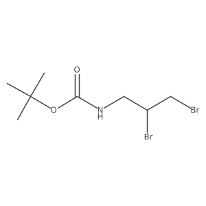 tert-Butyl (2,3-dibromopropyl)carbamate Structure