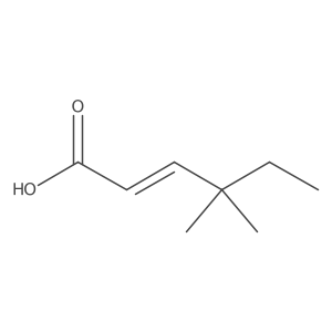 4,4-Dimethylhex-2-enoic acid Structure