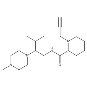 N-[3-methyl-2-(4-methylpiperazin-1-yl)butyl]-1-(prop-2-yn-1-yl)piperidine-2-carboxamide Structure