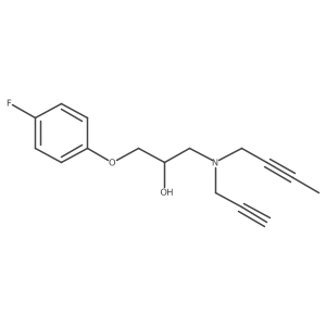 1-[(But-2-yn-1-yl)(prop-2-yn-1-yl)amino]-3-(4-fluorophenoxy)propan-2-ol Structure