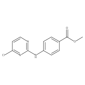 Methyl 4-((4-chloropyrimidin-2-yl)amino)benzoate结构式