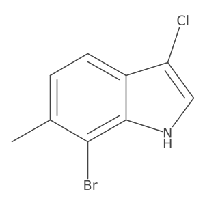 7-Bromo-3-chloro-6-methyl-1H-indole Structure